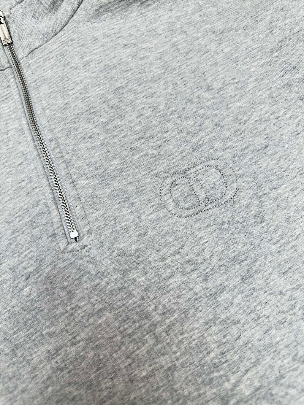 Dior Half-Zip Embroidered Sweater