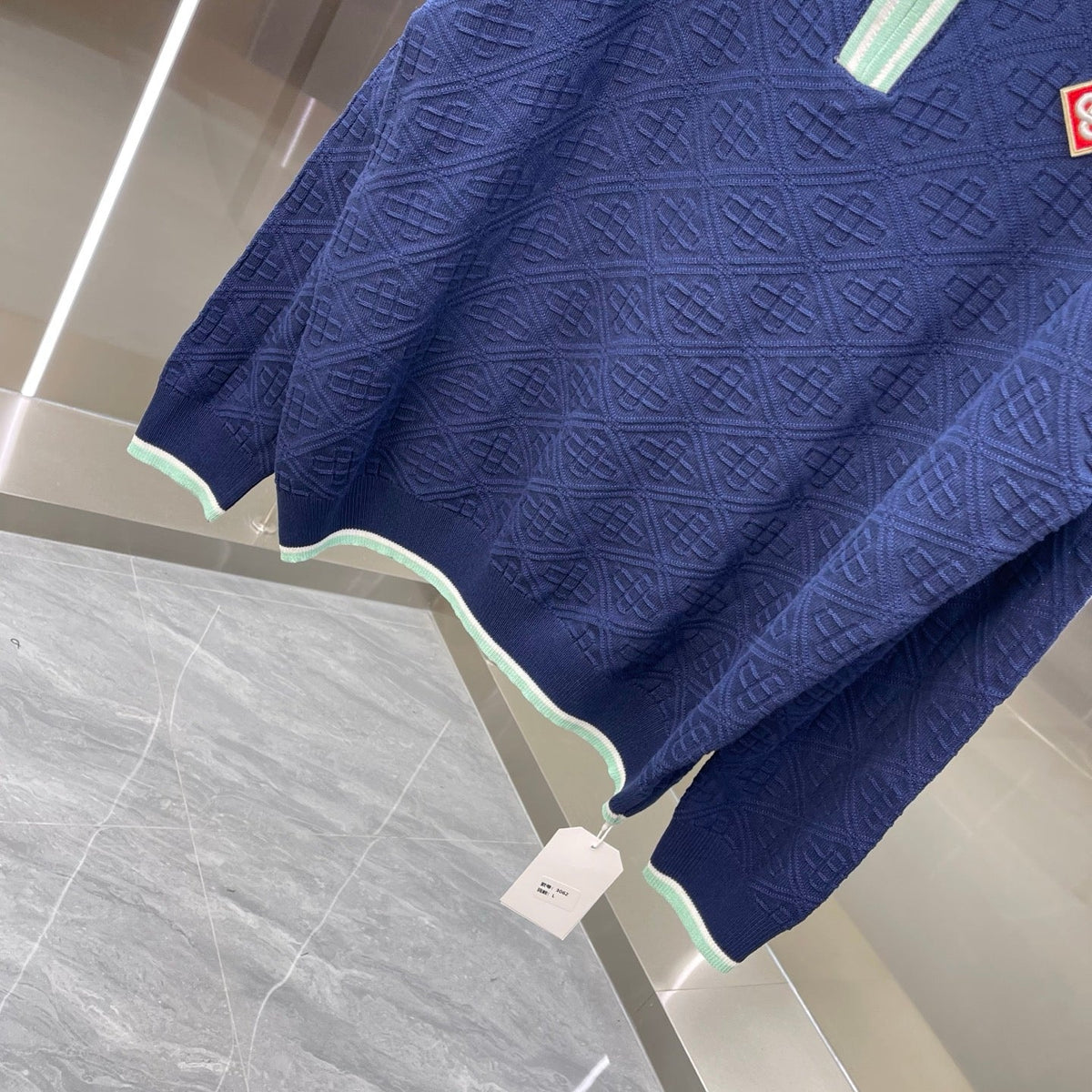 Casablanca Long-Sleeved Polo Shirt