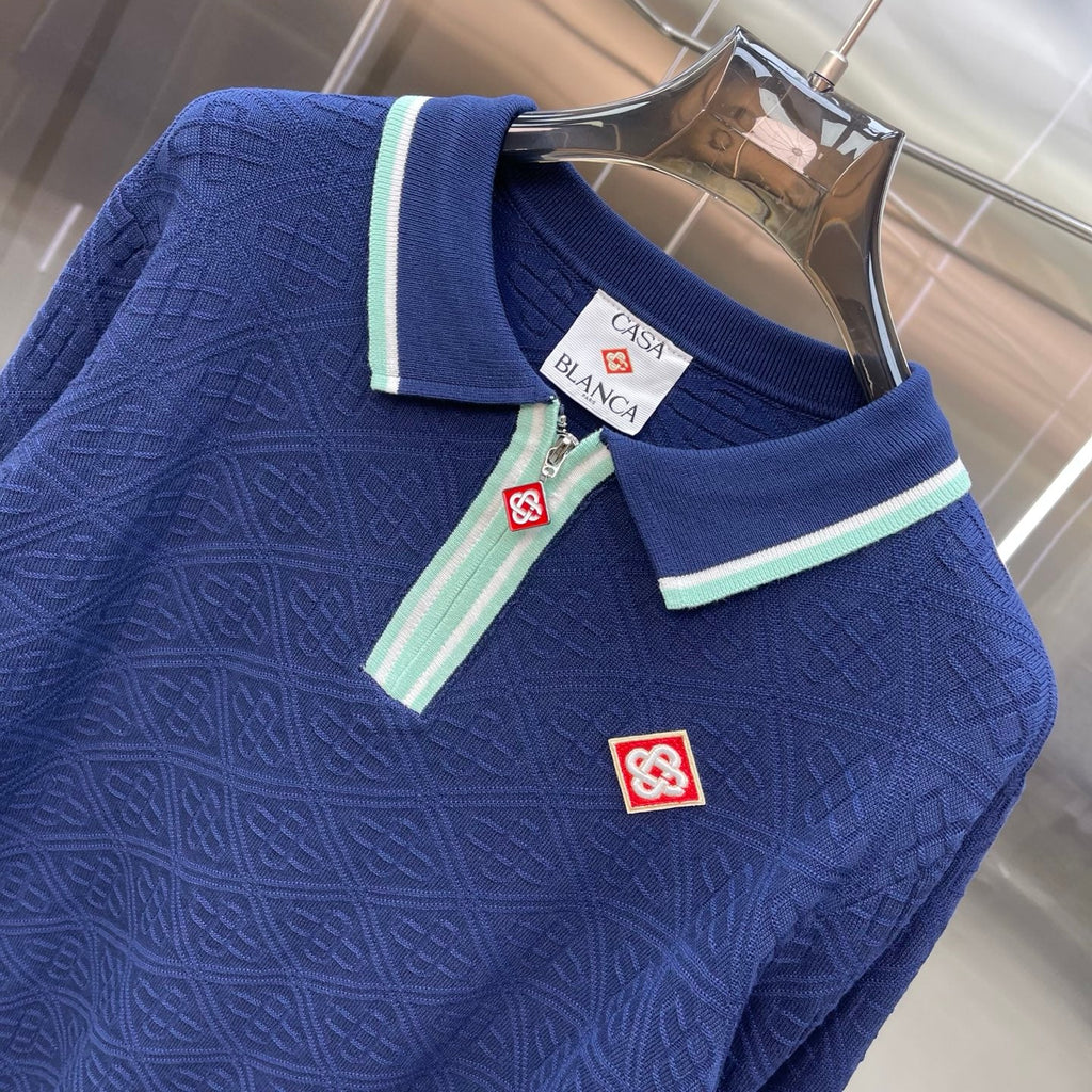Casablanca Long-Sleeved Polo Shirt