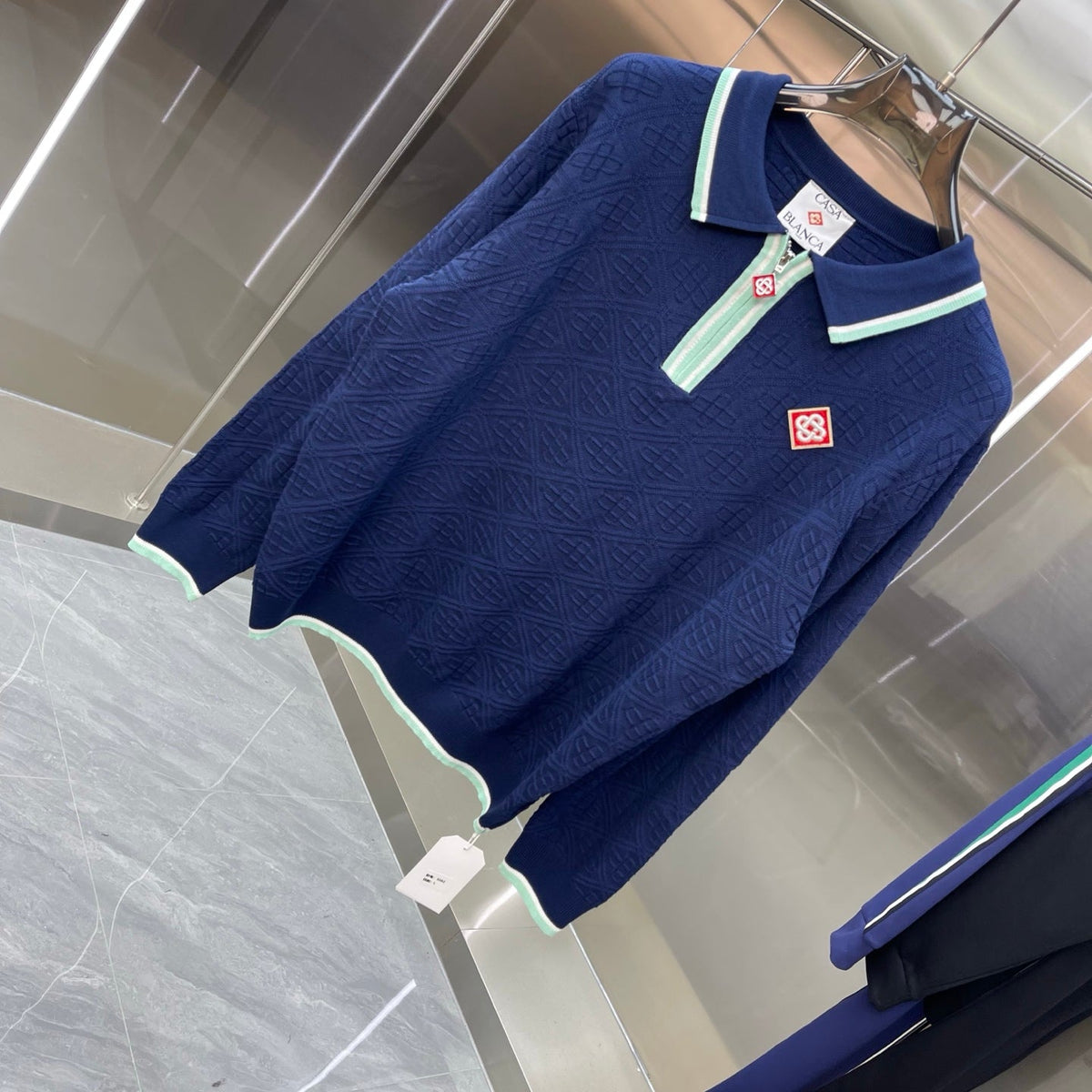 Casablanca Long-Sleeved Polo Shirt