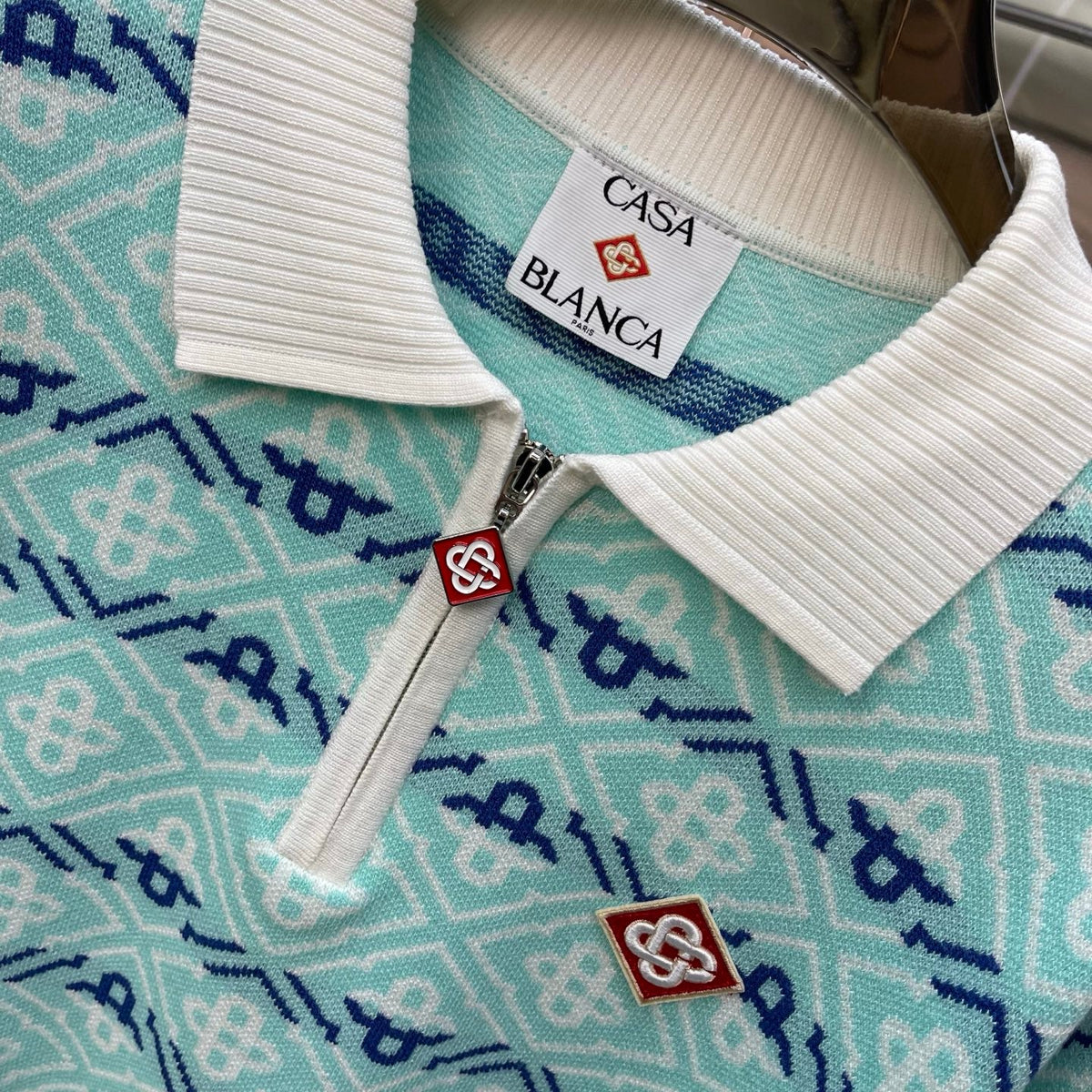 Casablanca Long-Sleeved Polo Shirt