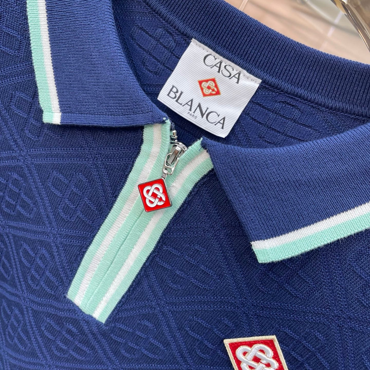 Casablanca Long-Sleeved Polo Shirt