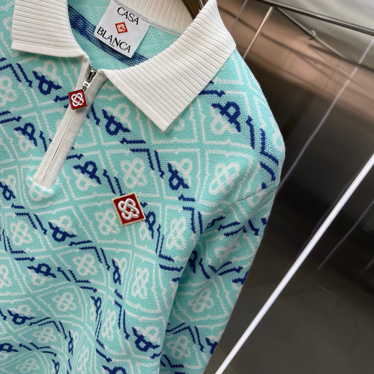 Casablanca Long-Sleeved Polo Shirt