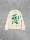 Underground Original Design: Rocking Around the Christmas Tree Boxy Cotton 90's Sweatshirt