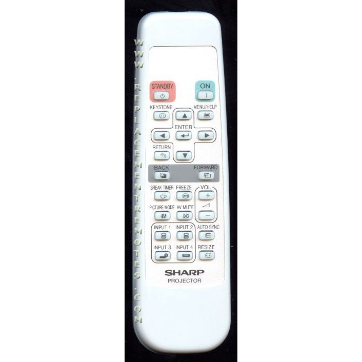 Substitute for Sharp RRMCGA398WJSA Projector Remote Control [RR3720]