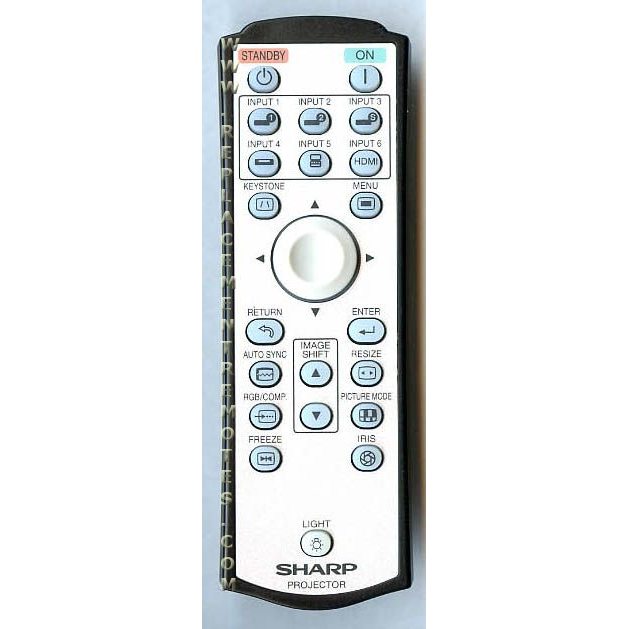 Substitute for Sharp RRMCGA444WJSA Projector Remote Control [RR3720]