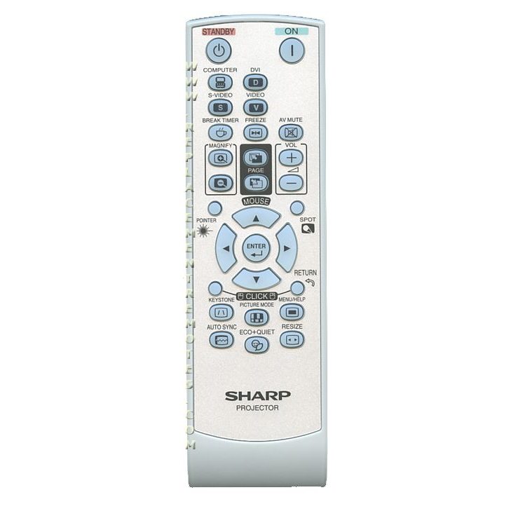 Substitute for Sharp RRMCGA592WJSA Projector Remote Control [RR3720]