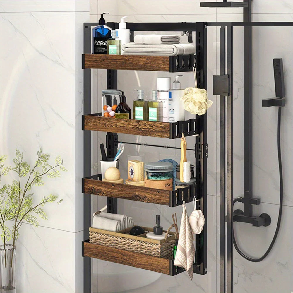 Shower Caddy - Adjustable Stainless Steel 4-Tier