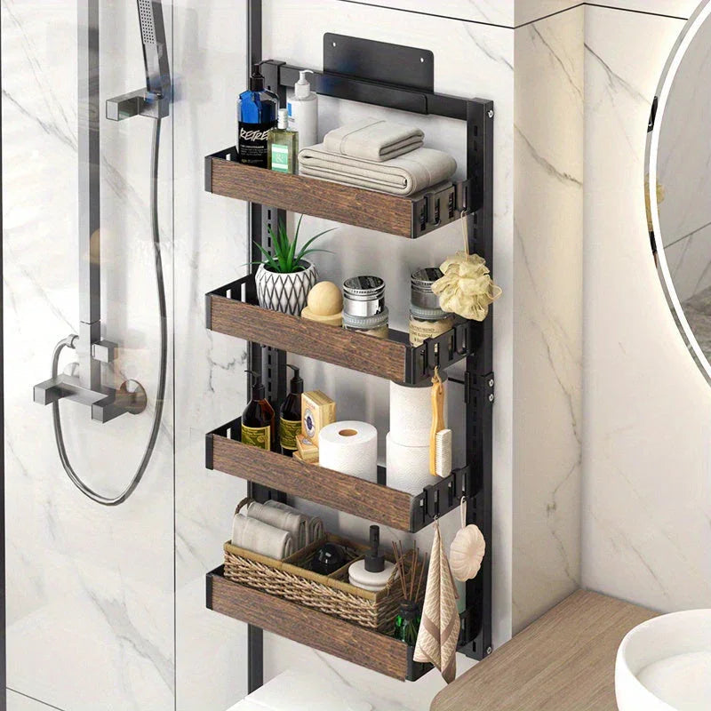 Shower Caddy - Adjustable Stainless Steel 4-Tier