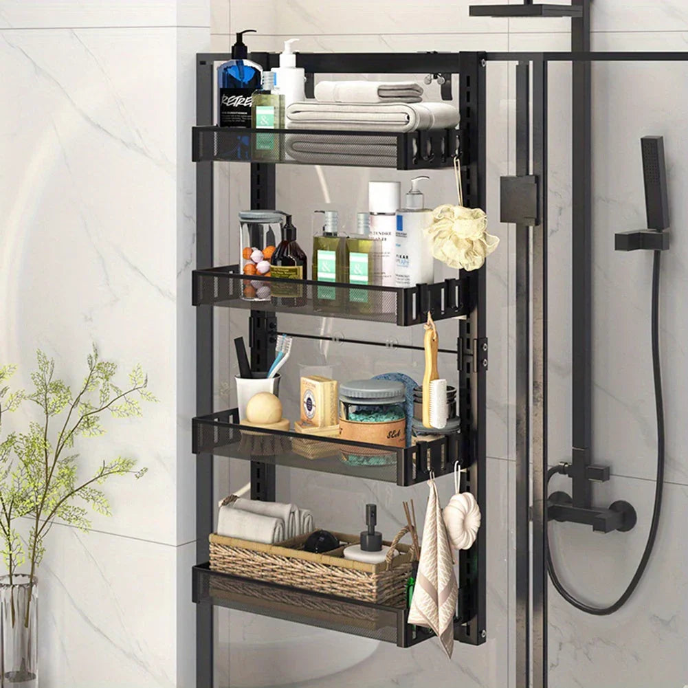 Shower Caddy - Adjustable Stainless Steel 4-Tier