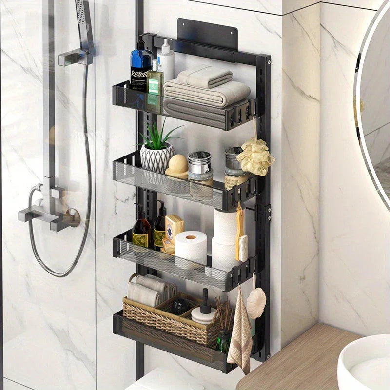 Shower Caddy - Adjustable Stainless Steel 4-Tier