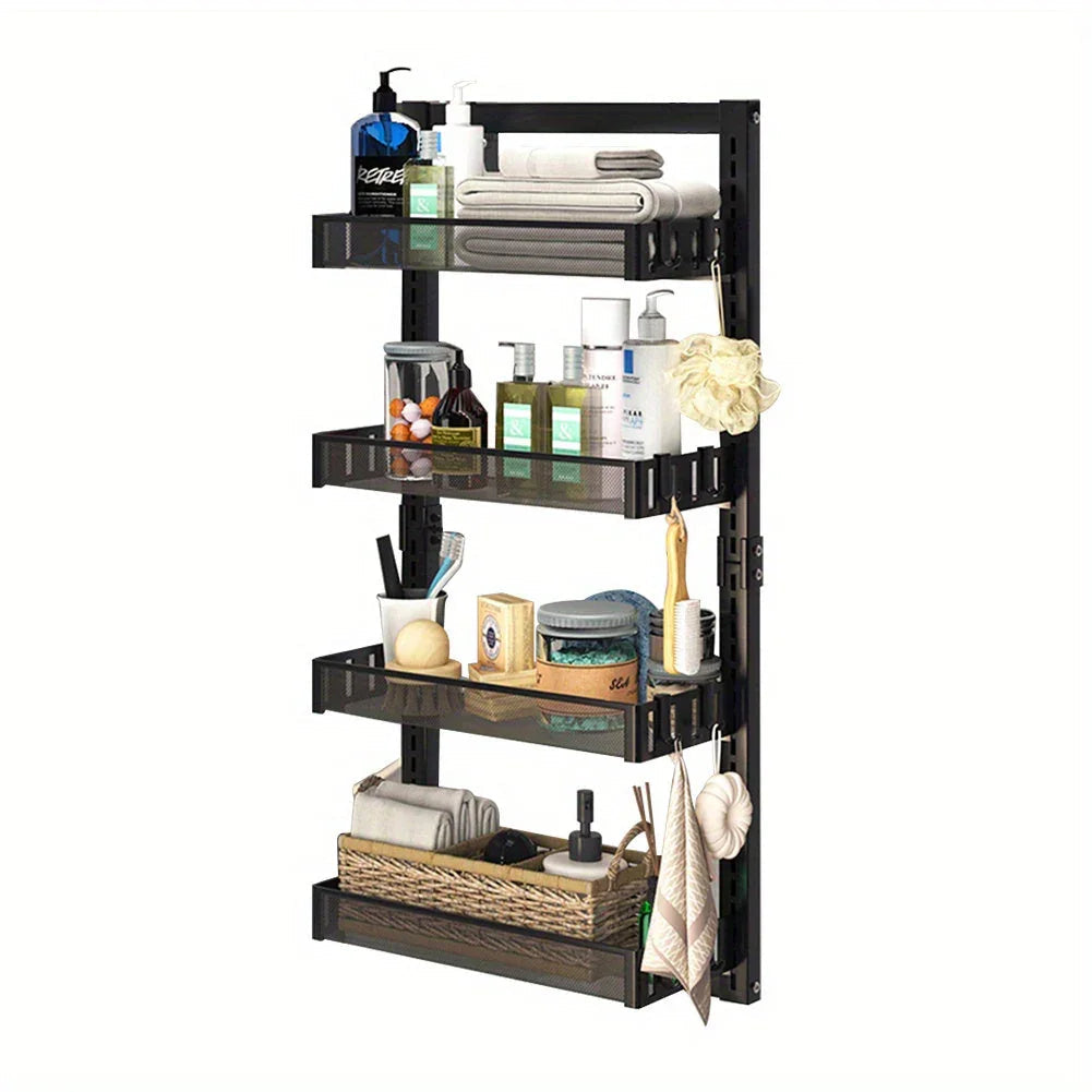 Shower Caddy - Adjustable Stainless Steel 4-Tier