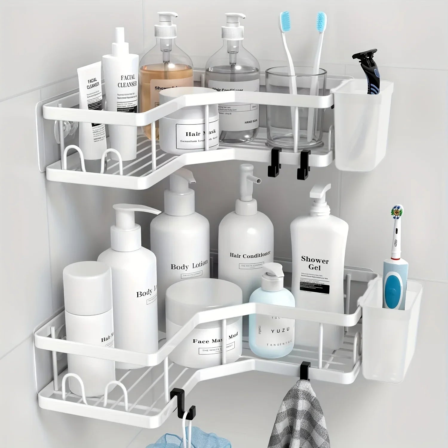 Shower Organizer - Stainless Steel 2-Pack