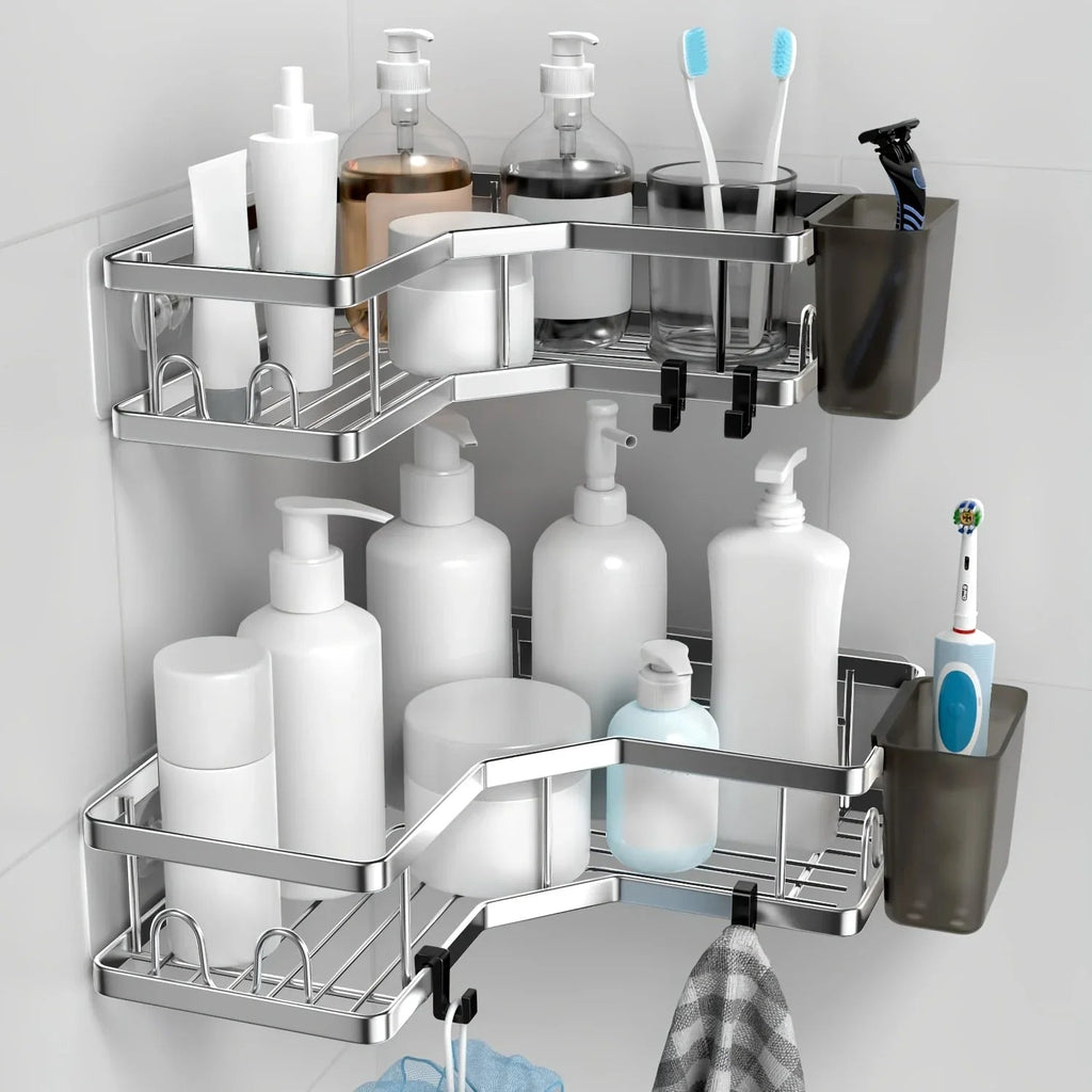 Shower Organizer - Stainless Steel 2-Pack