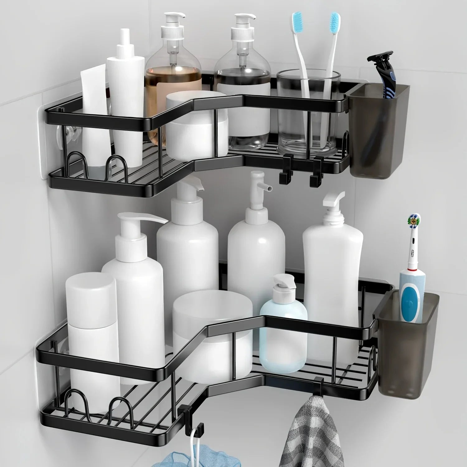 Shower Organizer - Stainless Steel 2-Pack
