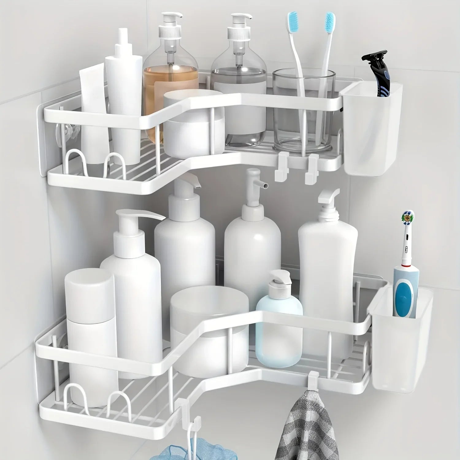 Shower Organizer - Stainless Steel 2-Pack
