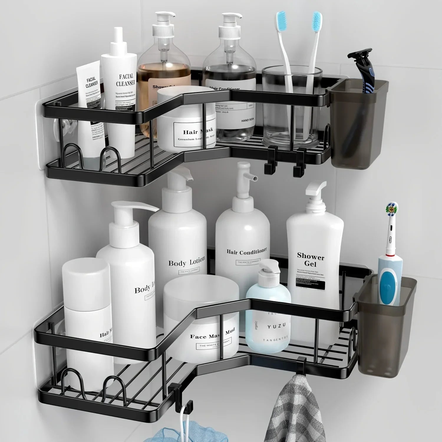 Shower Organizer - Stainless Steel 2-Pack