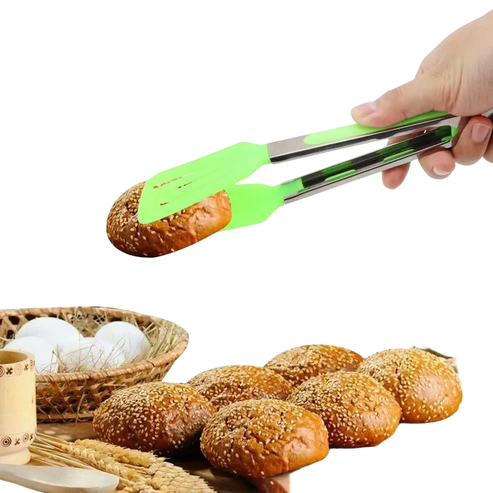 Silicone Kitchen Tongs Non Stick Cooking Utensil