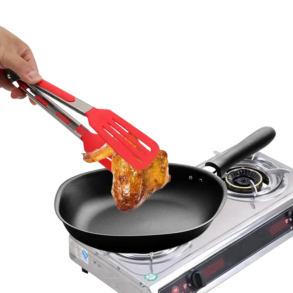 Silicone Kitchen Tongs Non Stick Cooking Utensil