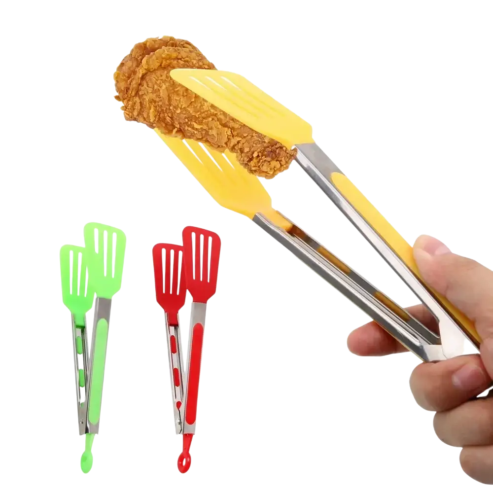 Silicone Kitchen Tongs Non Stick Cooking Utensil