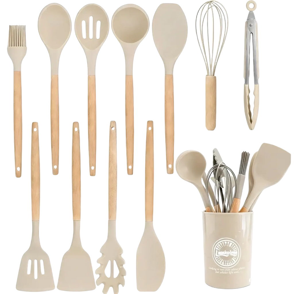 Silicone Kitchen Utensils Set 14 Piece