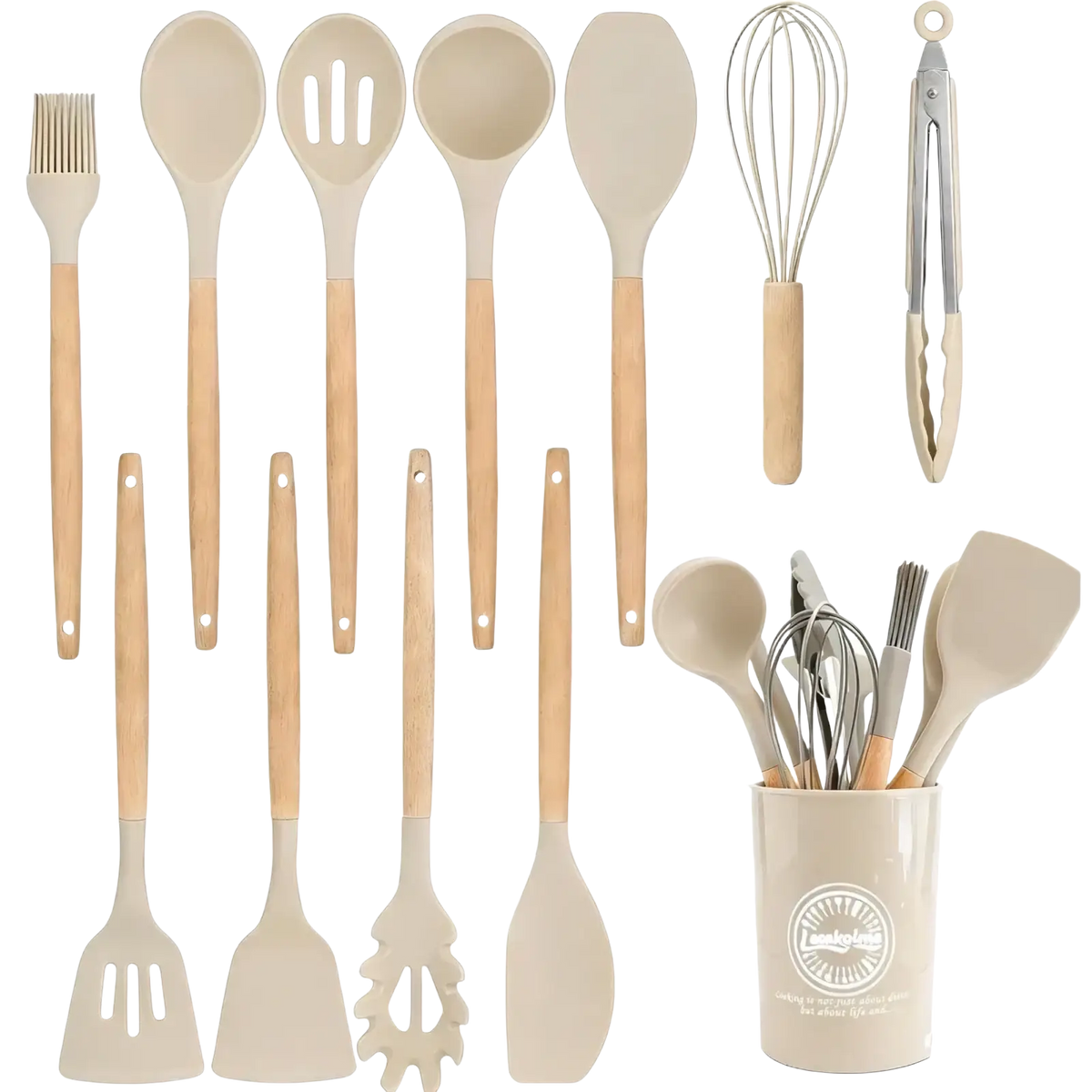 Silicone Kitchen Utensils Set 14 Piece