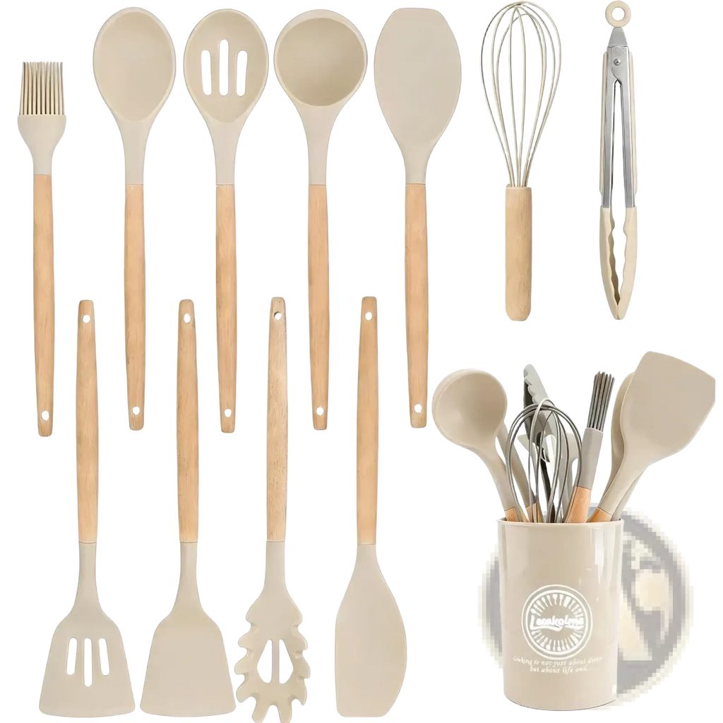 Silicone Kitchen Utensils Set 14 Piece