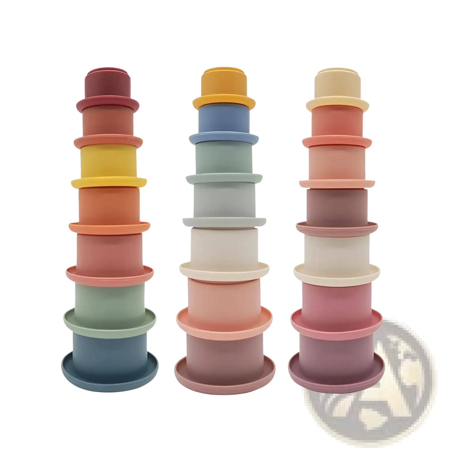 Silicone Stacking Cups Educational Nesting Baby Toy
