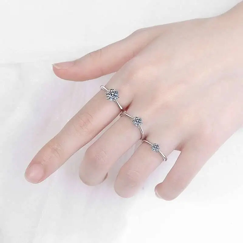 Colored Moissanite Necklace, Stud Earrings & Ring Set