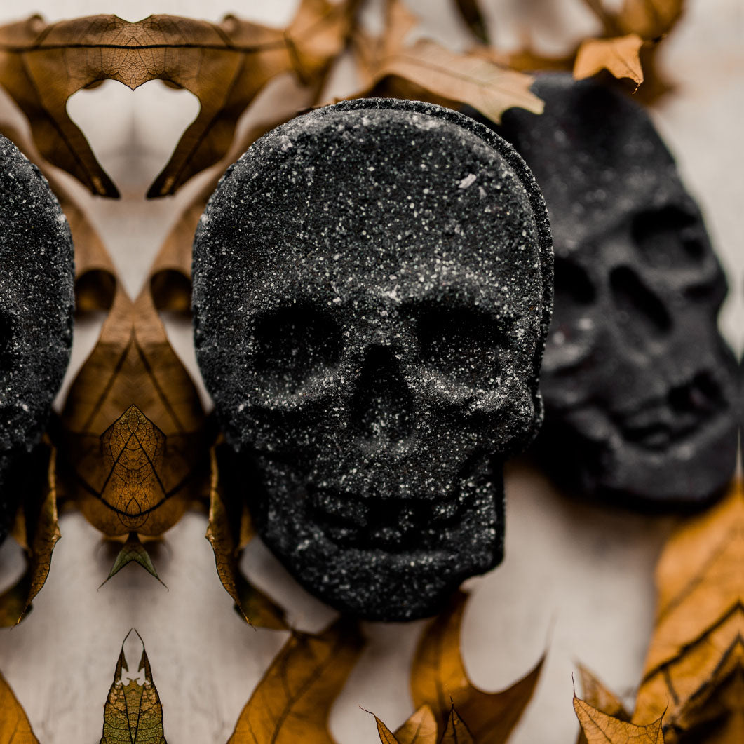Halloween Skull Bath Bomb 5oz - Large Eucalyptus Spearmint Unisex Favor