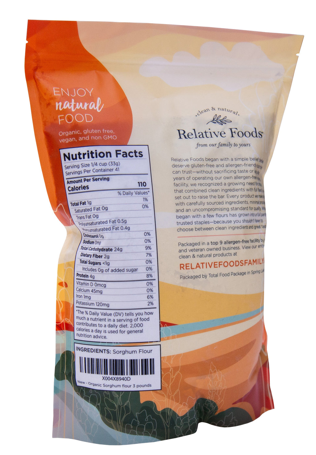 Sorghum Flour - Organic & Gluten Free
