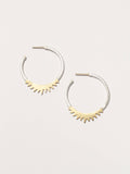 Spiked Brass Hoops
