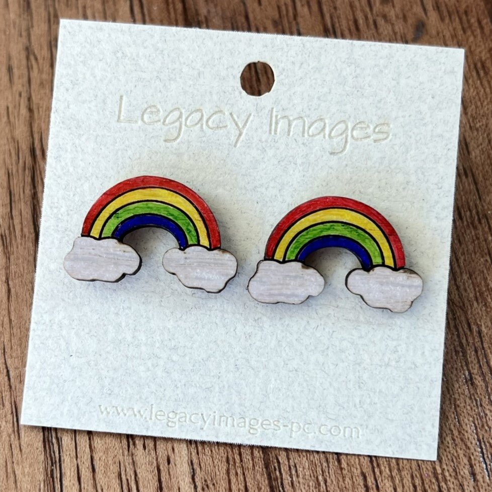 St. Patrick's Day Rainbow & Pot of Gold Earring Set