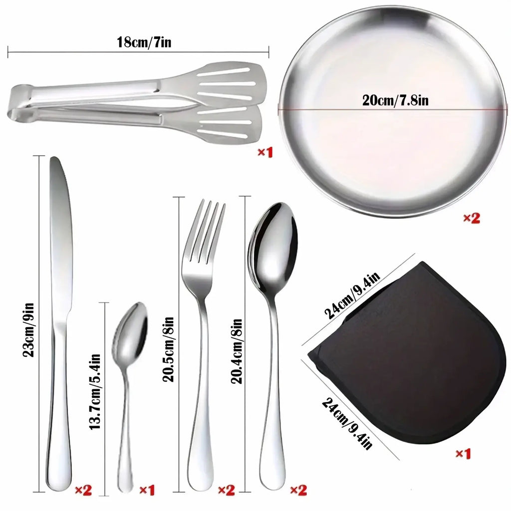 Stainless Steel Camping Cutlery Set
