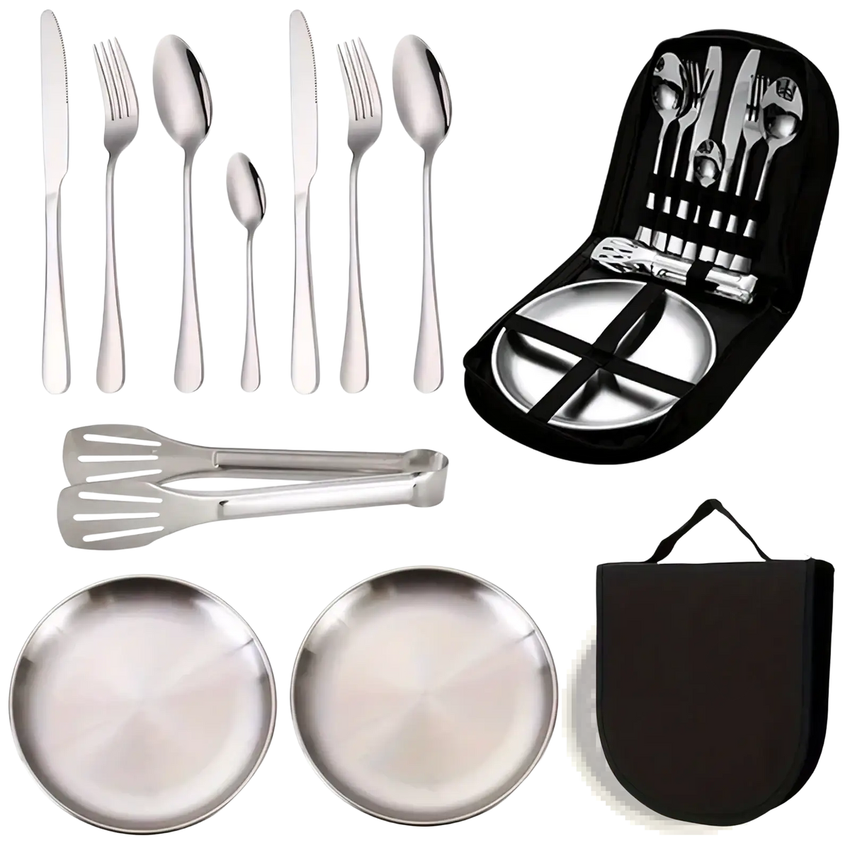 Stainless Steel Camping Cutlery Set