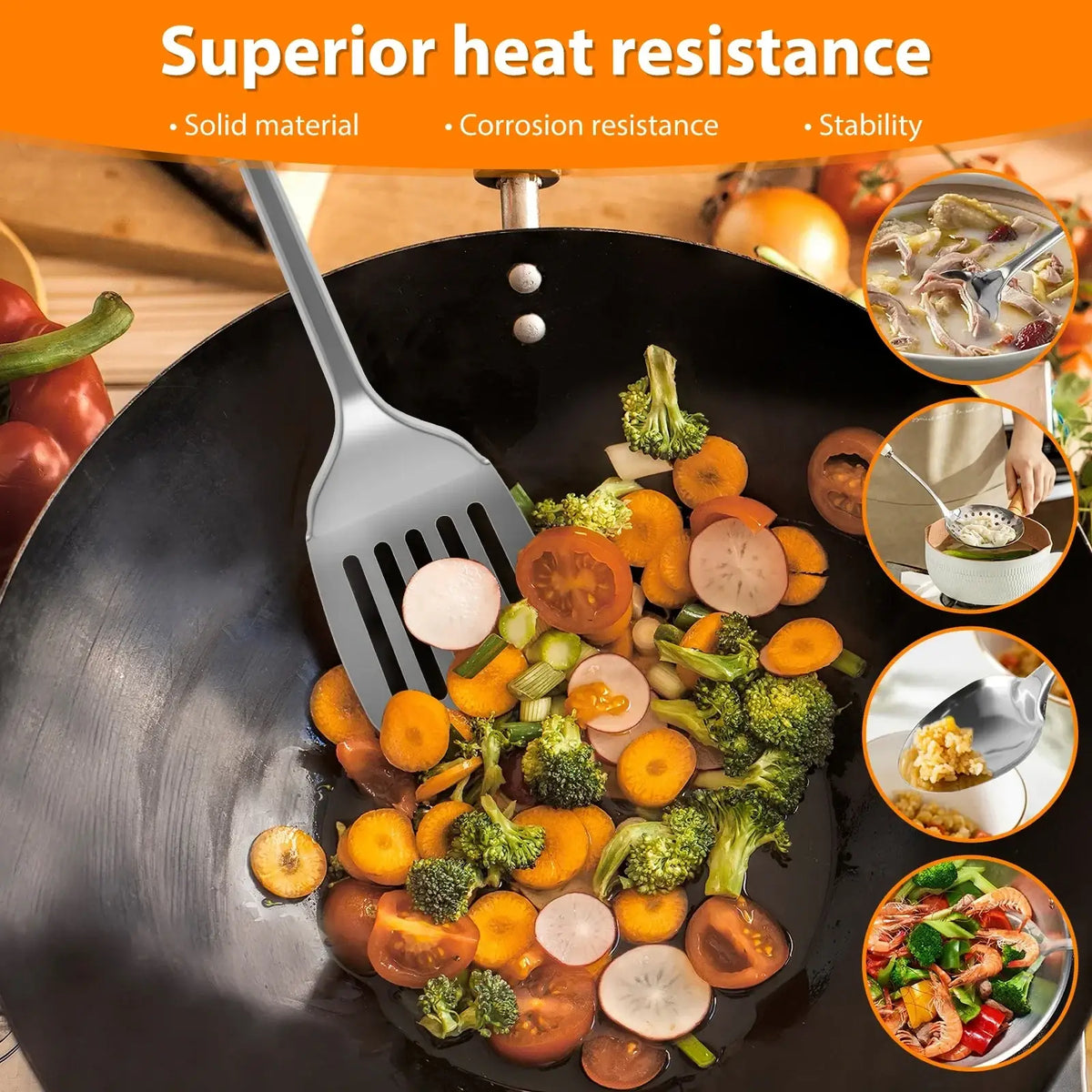 Stainless Steel Cooking Utensils Set