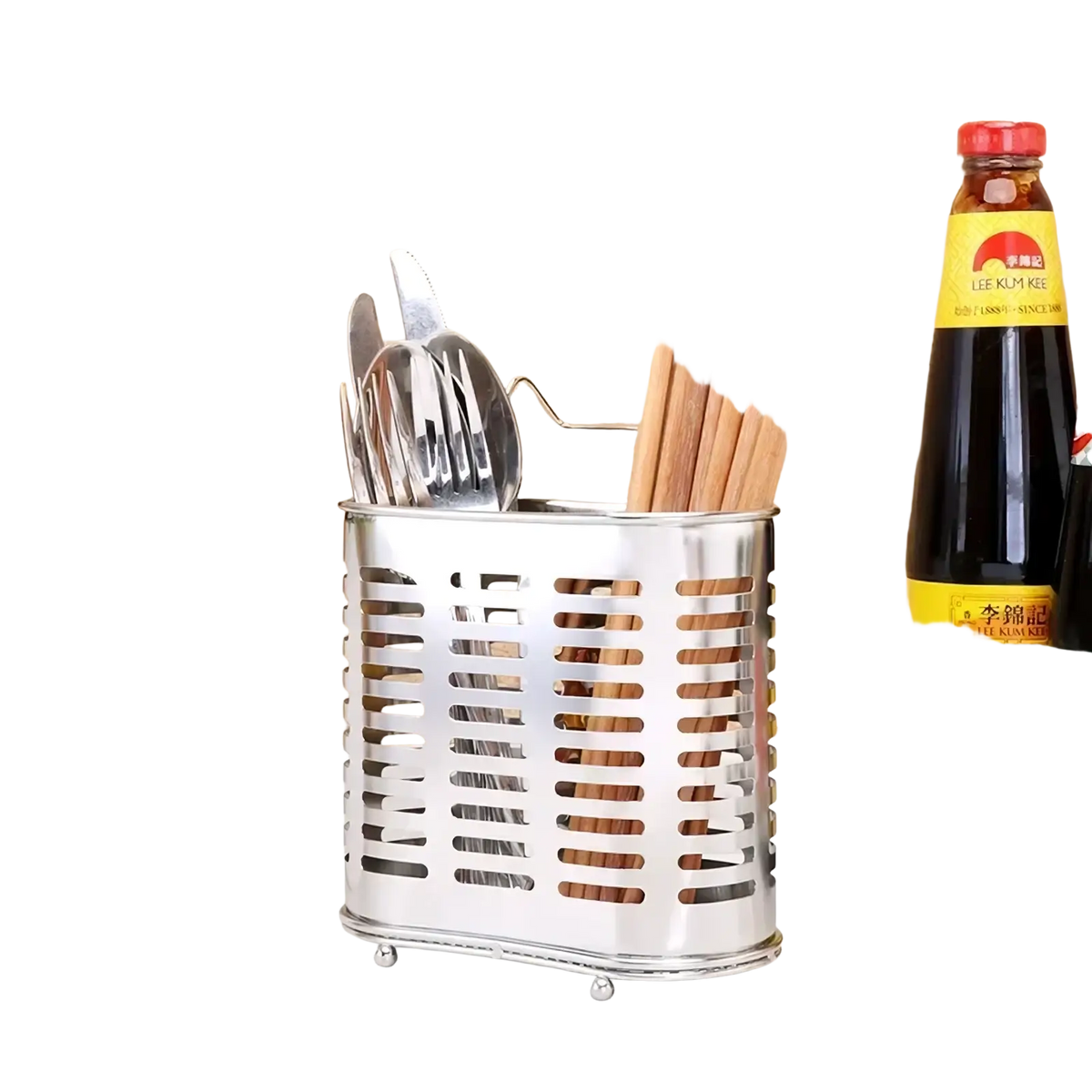Stainless Steel Cutlery and Utensil Storage Rack