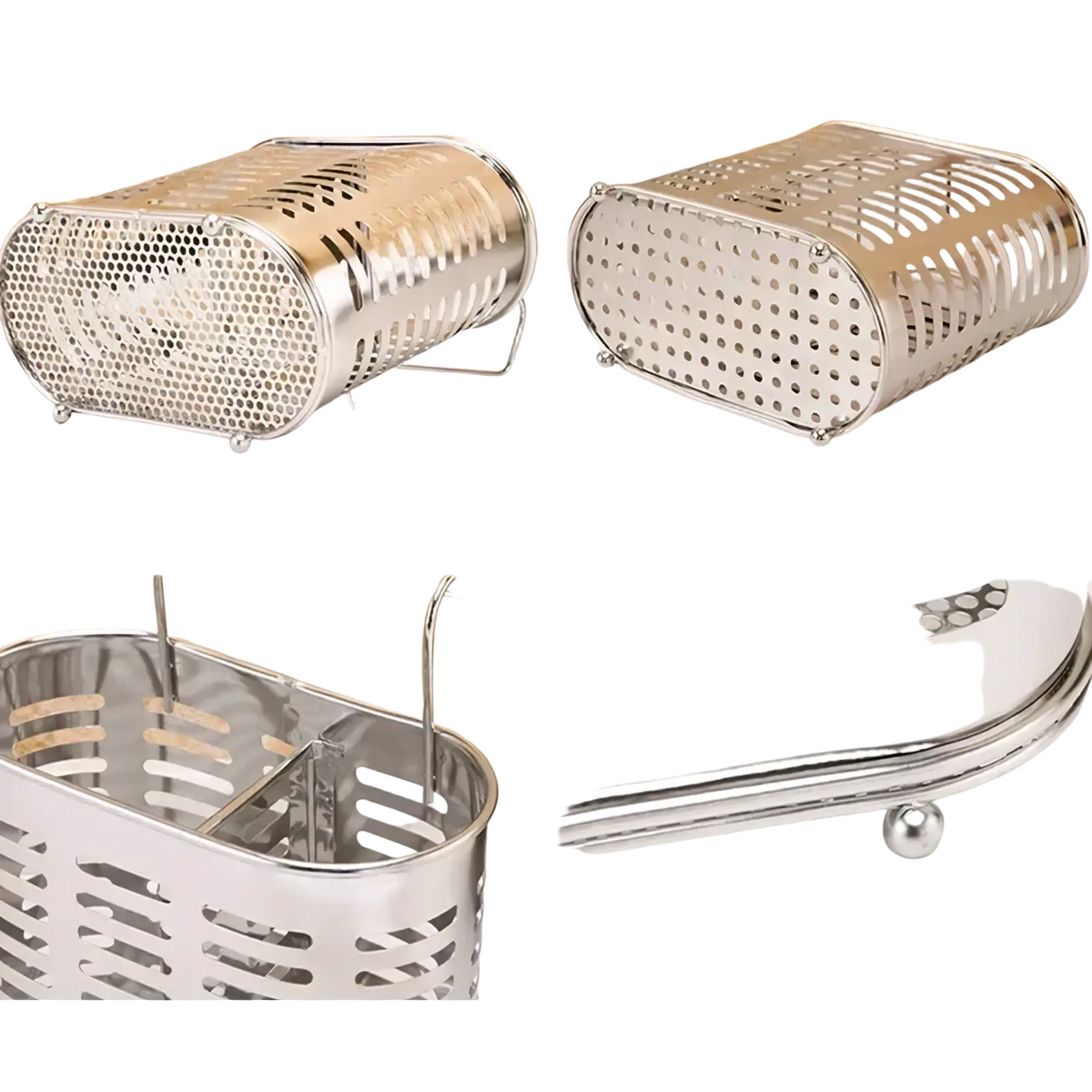 Stainless Steel Cutlery and Utensil Storage Rack
