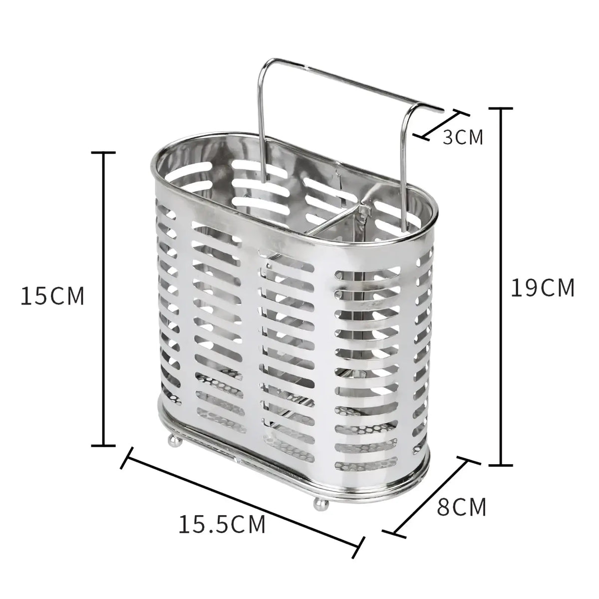 Stainless Steel Cutlery and Utensil Storage Rack