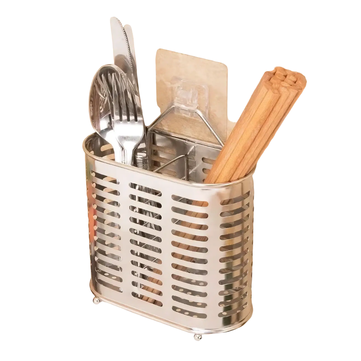Stainless Steel Cutlery and Utensil Storage Rack