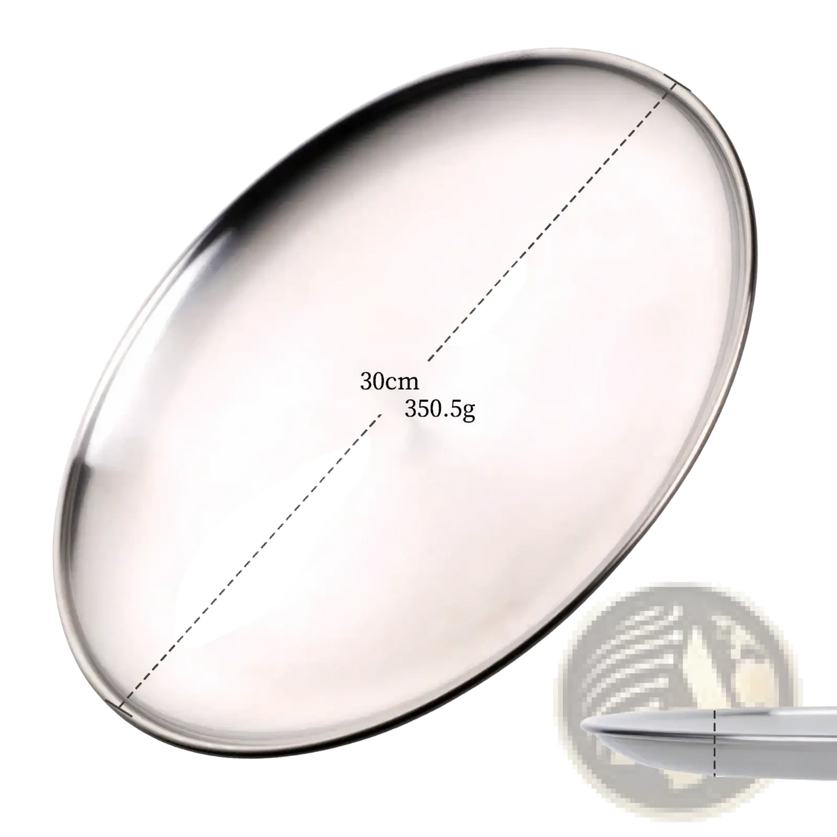 Stainless Steel Dinner Plate European Serving Dish