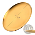 Stainless Steel Dinner Plate European Serving Dish