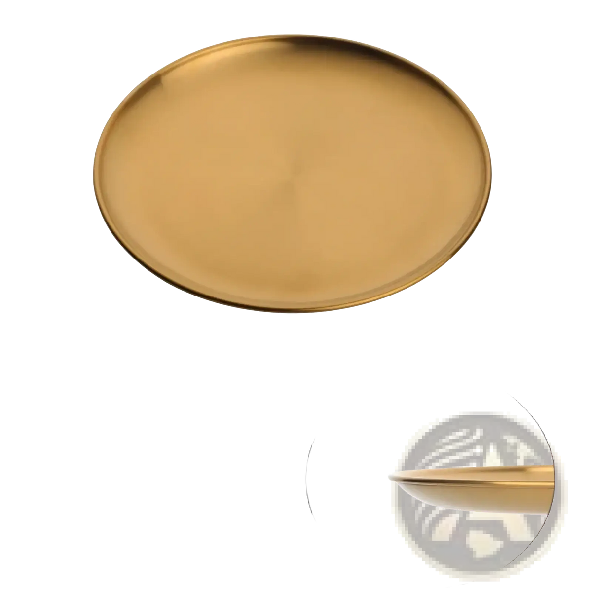 Stainless Steel Dinner Plate European Serving Dish