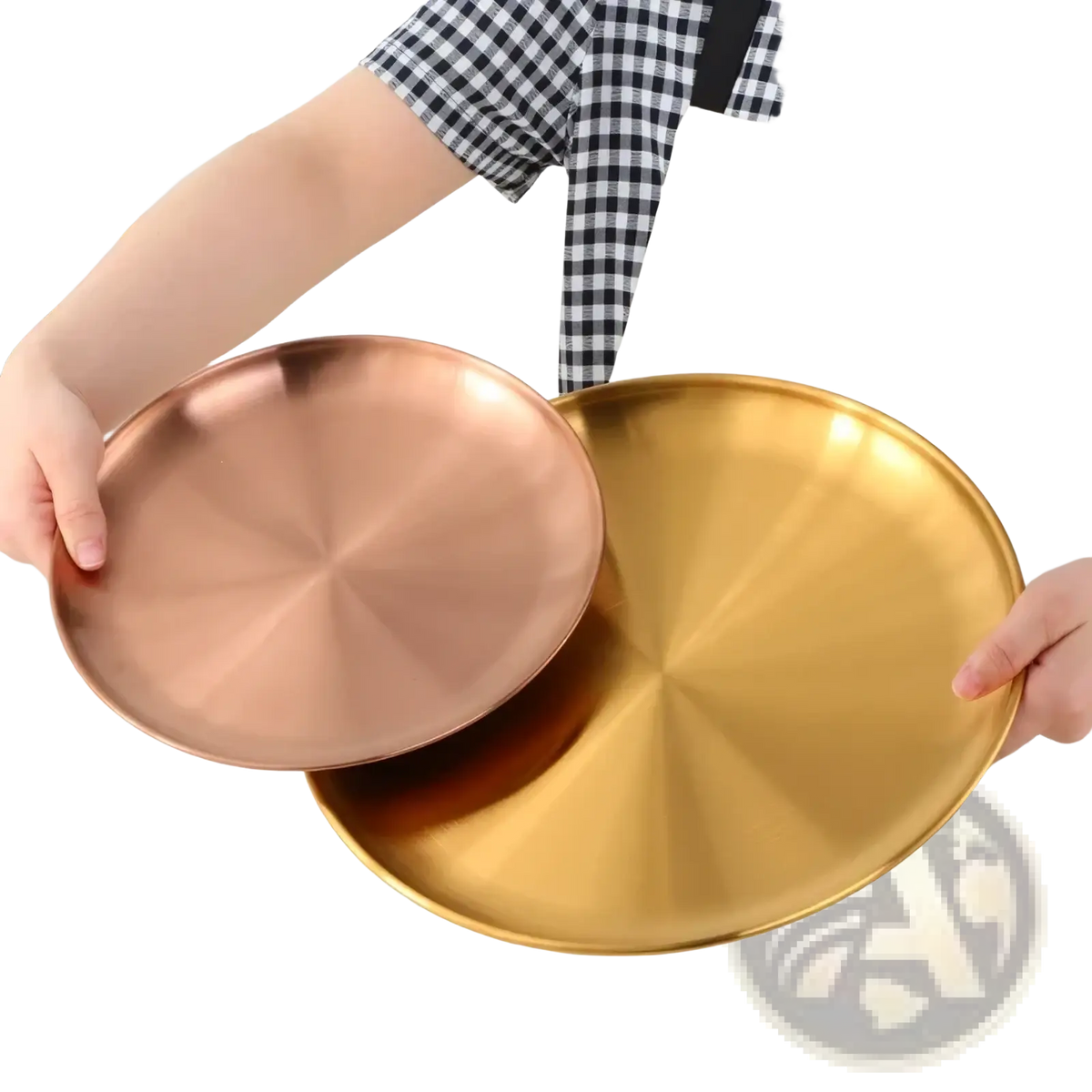 Stainless Steel Dinner Plate European Serving Dish