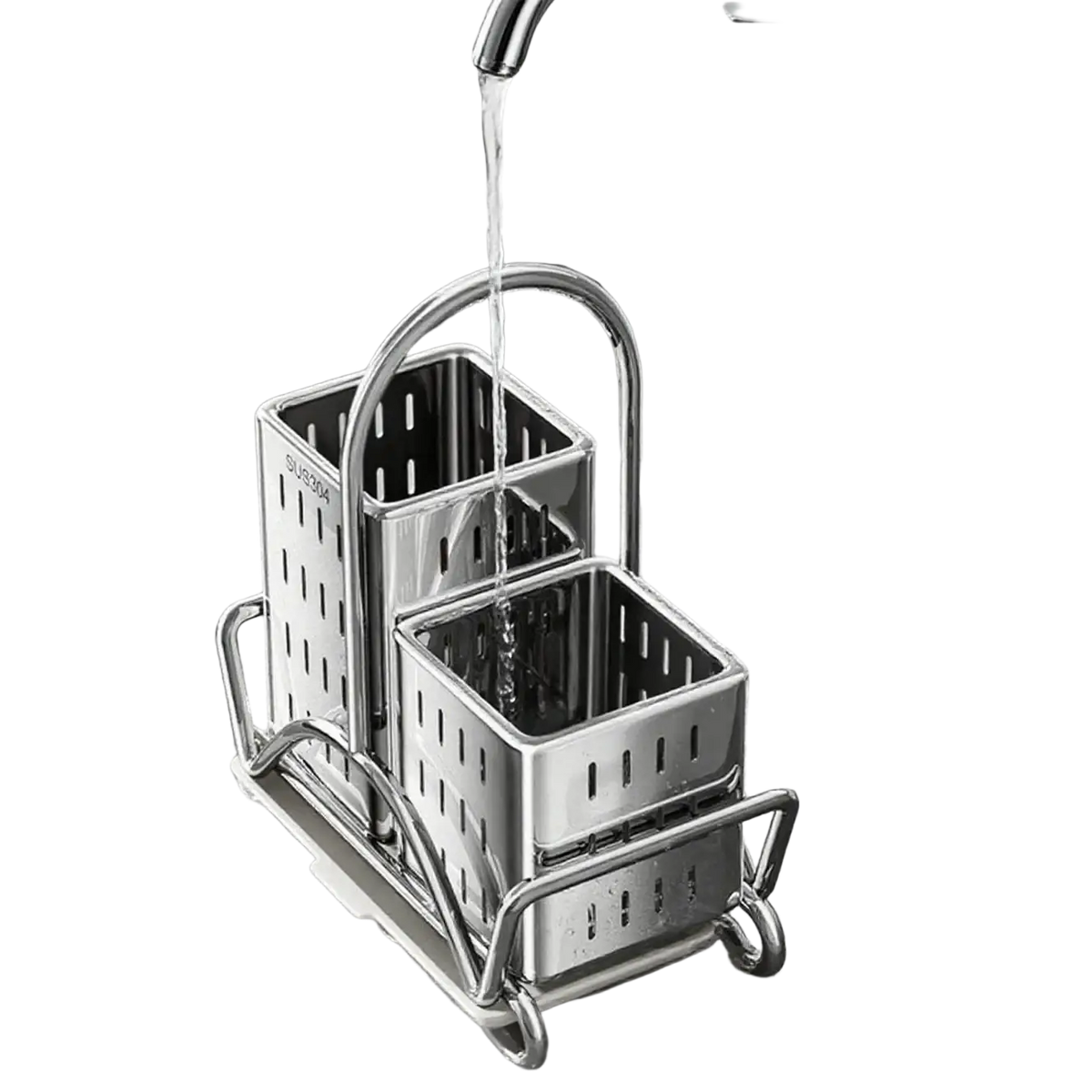 Stainless Steel Kitchen Utensil Holder Organiser