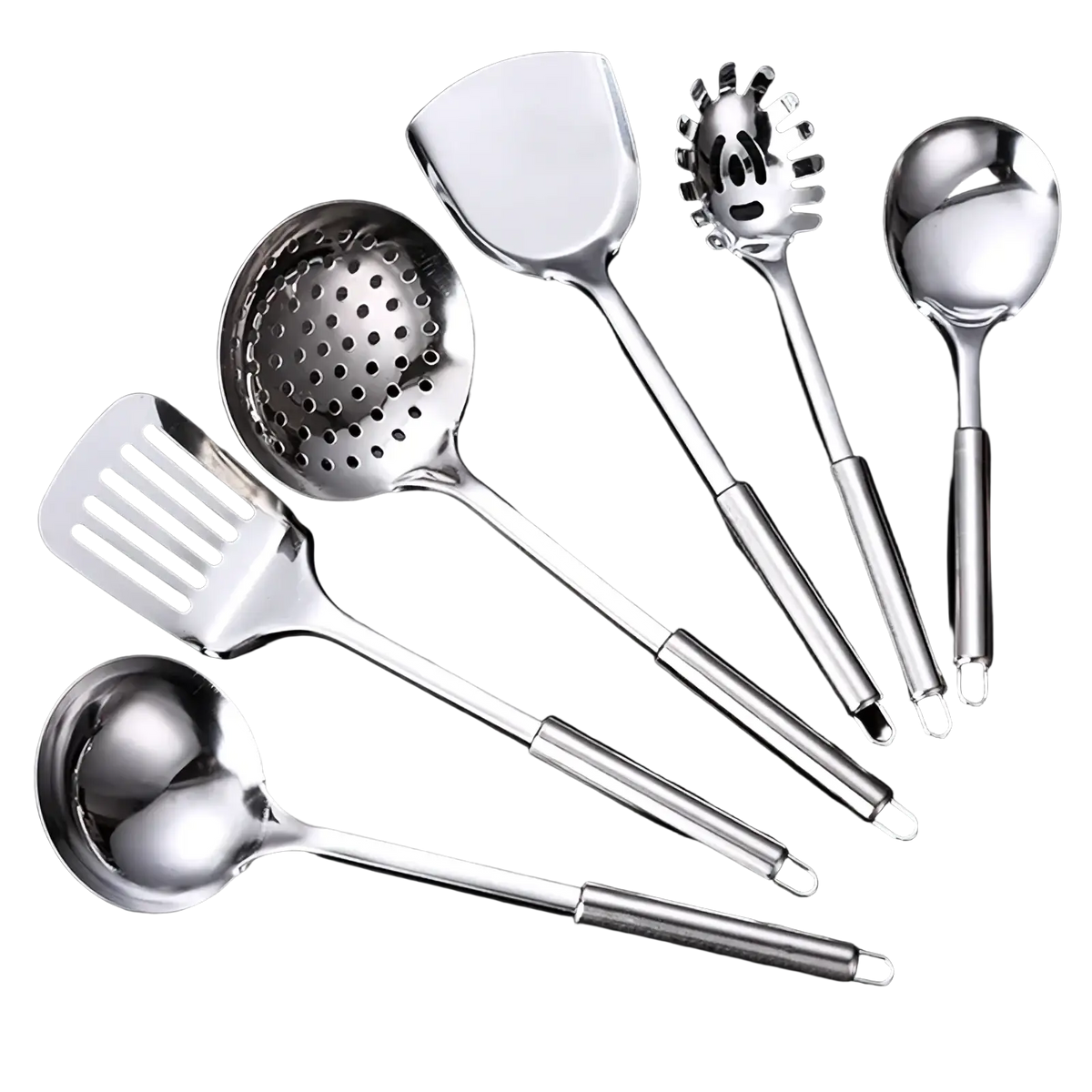 Stainless Steel Kitchen Utensil Set 9-piece Cooking Tools