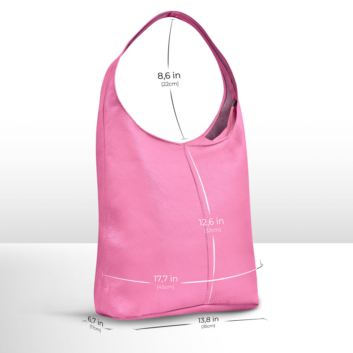 Italian Full-Grain Leather Hobo Bag | Siena