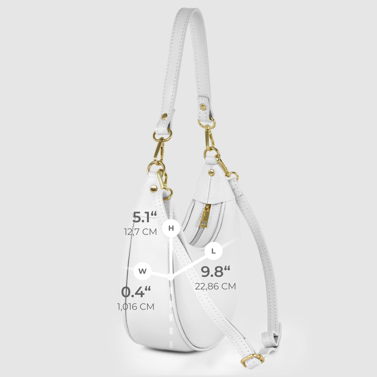 Italian Full-Grain Leather Shoulder Bag | Verona