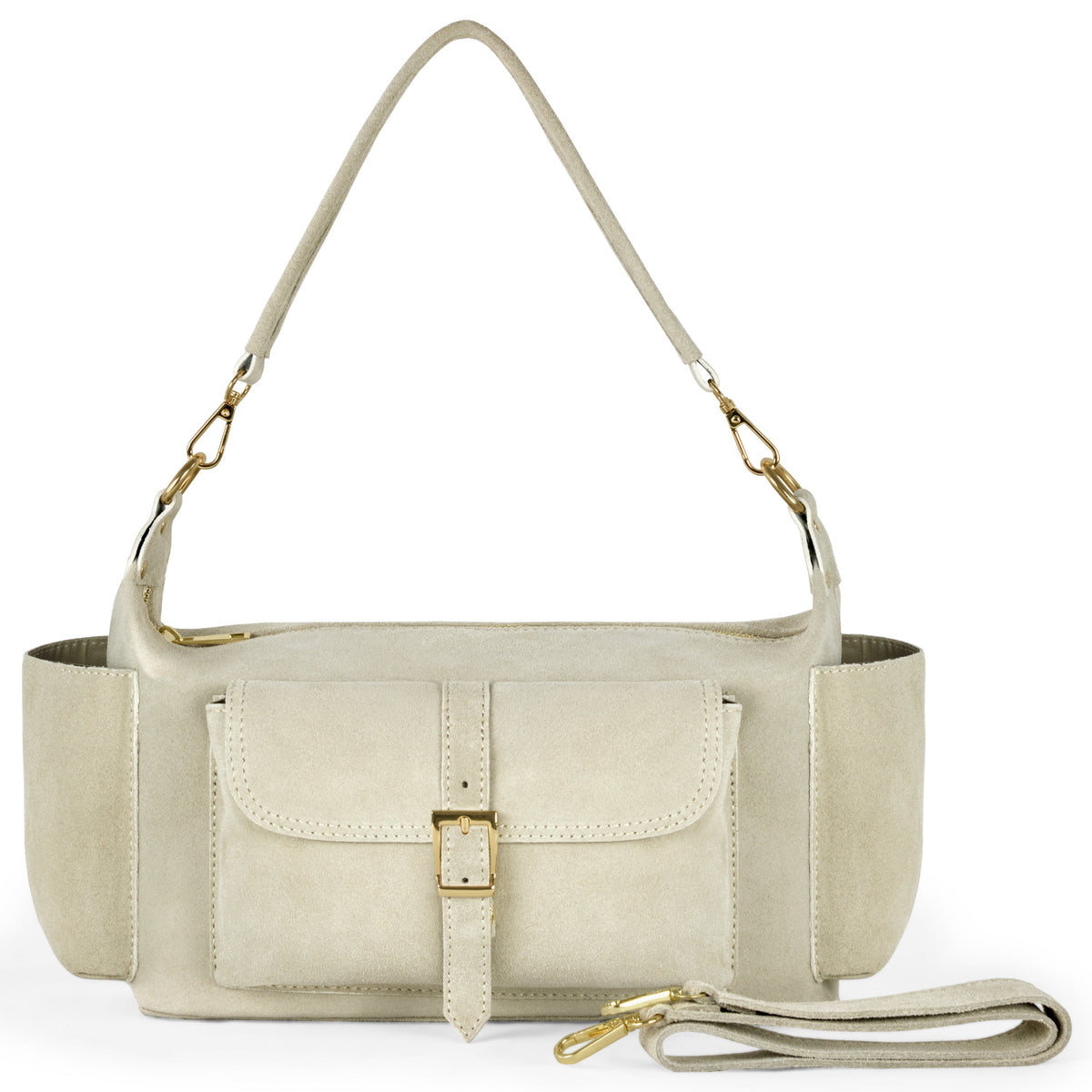Italian Genuine Suede Shoulder Bag | Sondrio