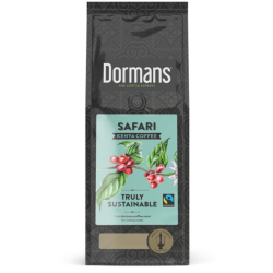 Dormans Safari Fairtrade Coffee 375g front package display